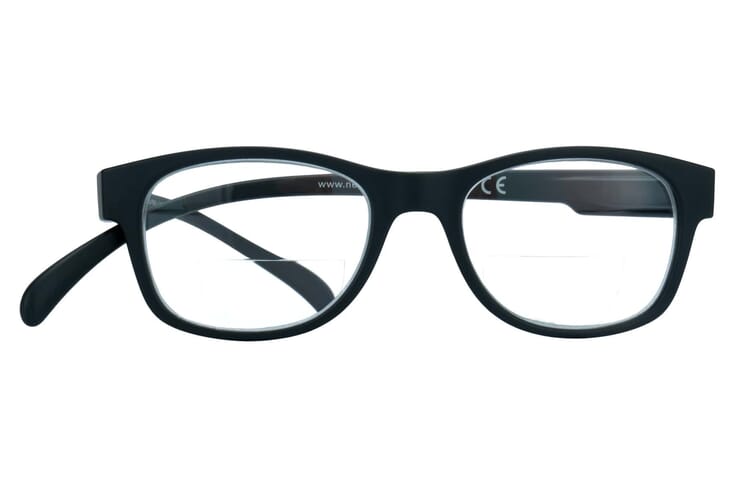 Reading glasses Klammeraffe No. 07 bifocal black frontal Reading glasses Klammeraffe No. 07 bifocal black frontal