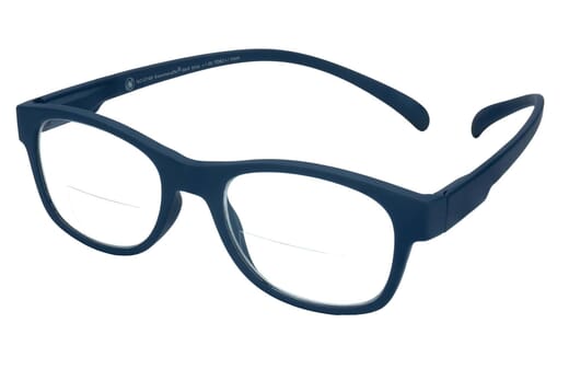 Reading glasses Klammeraffe No. 07 bifocal blue sideways