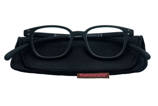 Lesebrille Klammeraffe No. 10 black mit-etui