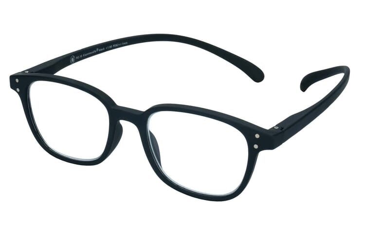 Lesebrille Klammeraffe No. 10 black seitlich Lesebrille Klammeraffe No. 10 black seitlich