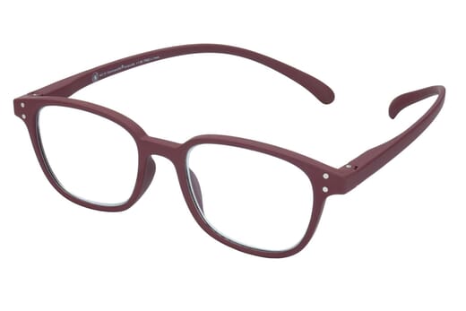 Reading glasses Klammeraffe No. 10 burgundy sideways