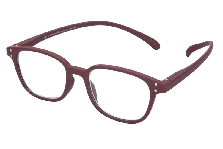 Reading glasses Klammeraffe No. 10 burgundy sideways Reading glasses Klammeraffe No. 10 burgundy sideways