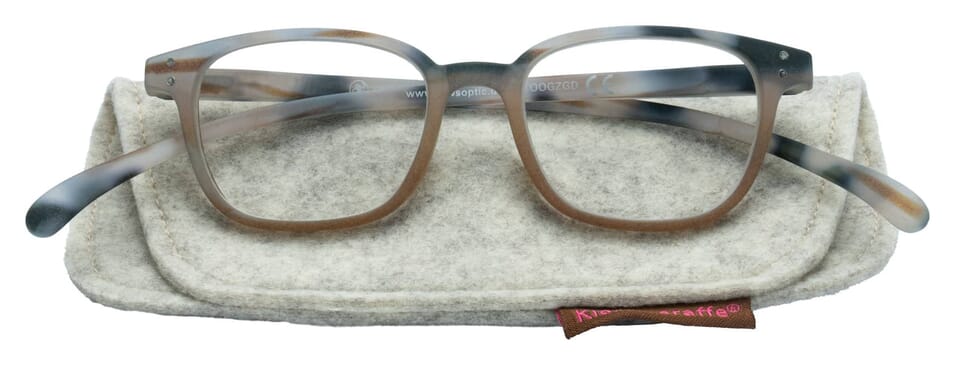 Lesebrille Klammeraffe No. 10 horn mit-etui Lesebrille Klammeraffe No. 10 horn mit-etui