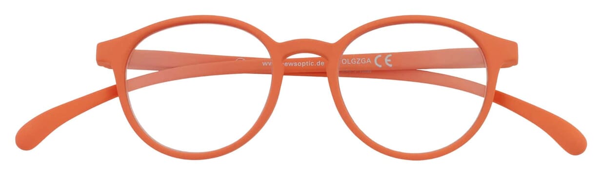 klammeraffe-lesebrille-12-salmon-frontal Lesebrille Klammeraffe no. 12 salmon frontal