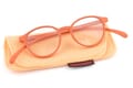 Klammeraffe-reading-glasses-12-salmon-with-case Reading glasses Klammeraffe no. 12 salmon with case