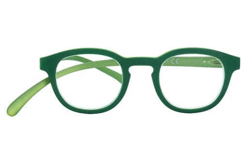 Lesebrille Klammeraffe no. 14 green frontal