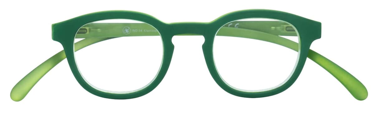 Klammeraffe-reading-glasses-14-green-closed Reading glasses Klammeraffe no. 14 green closed