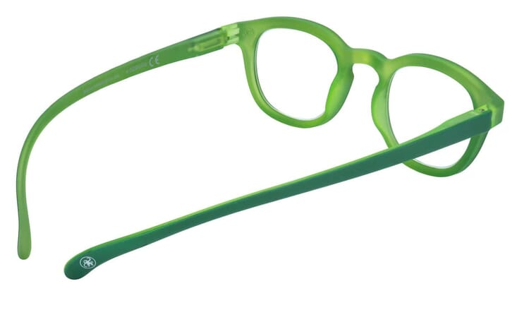 Klammeraffe-reading-glasses-14-green-inside Reading glasses Klammeraffe no. 14 green inside