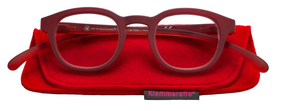 klammeraffe-lesebrille-14-red-mit-etui Lesebrille Klammeraffe no. 14 red mit Etui