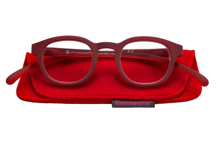 klammeraffe-lesebrille-14-red-mit-etui Lesebrille Klammeraffe no. 14 red mit Etui