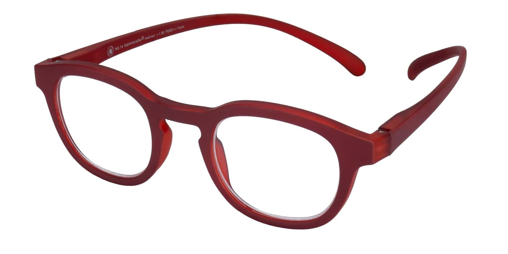 Lesebrille Klammeraffe no. 14 red seitlich