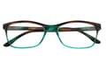 leXXOO-reading-glasses-4092-brown-petrol-front-closed Reading glasses LEXXOO 4092 brown-petrol closed