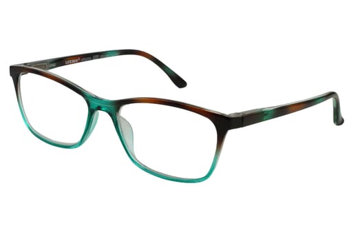 Reading glasses LEXXOO 4092 brown-petrol sideways