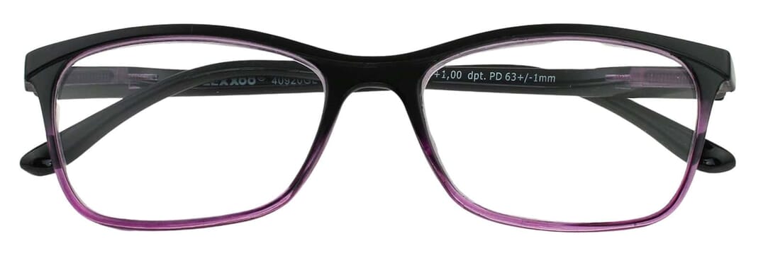 lexxoo-lesebrille-4092-schwarz-lila-frontal-geschlossen Lesebrille LEXXOO 4092 schwarz-lila geschlossen