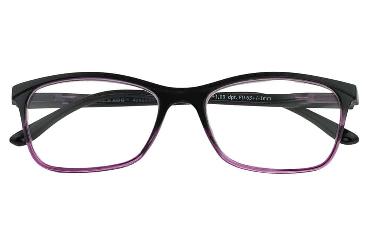 lexxoo-lesebrille-4092-schwarz-lila-frontal-geschlossen Lesebrille LEXXOO 4092 schwarz-lila geschlossen