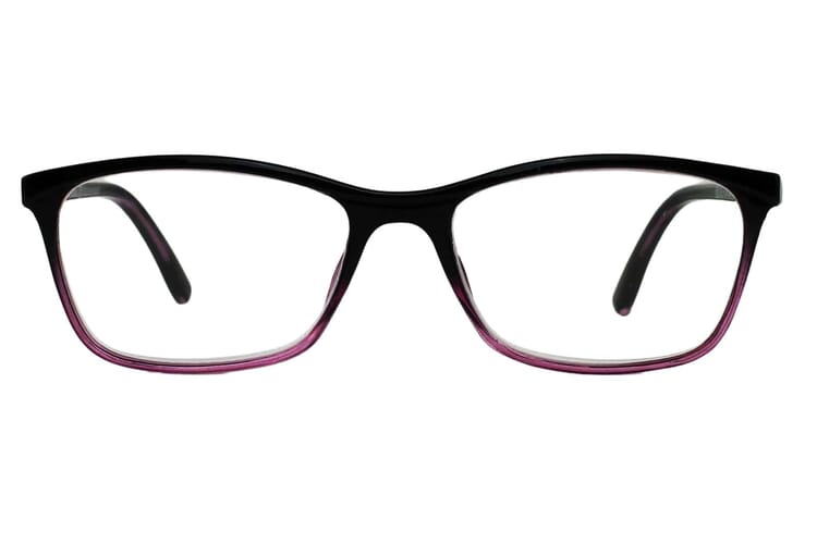 lexxoo-lesebrille-4092-schwarz-lila-frontal-offen Lesebrille LEXXOO 4092 schwarz-lila frontal