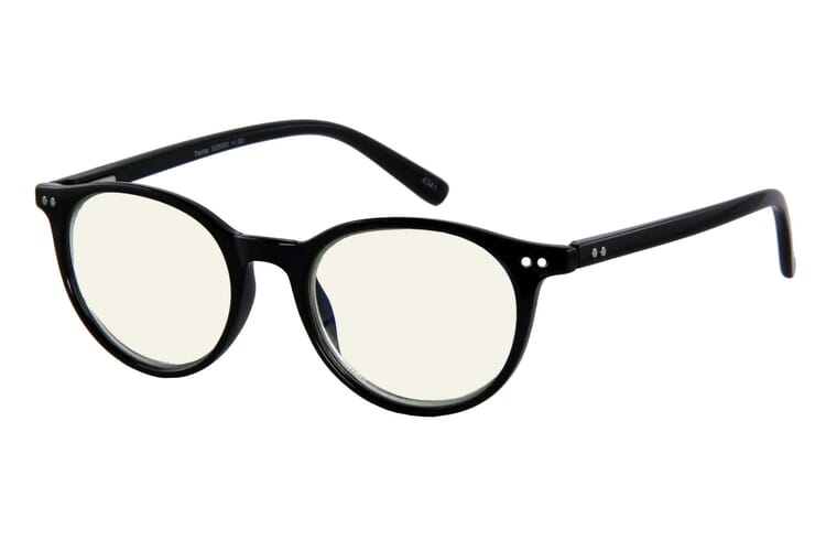 INEEDYOU-bluebreaker-panto-schwarz-seitlich Lesebrille I Need You Produktbild - Panto Bluebreaker schwarz