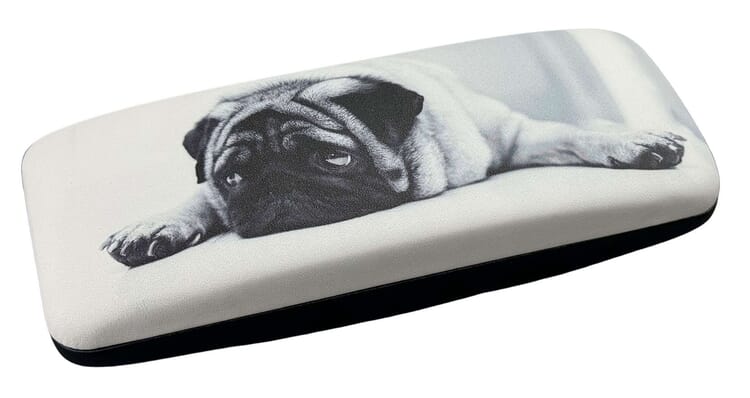 Victoria Collection Dogs Pug Case Reading glasses case Victoria Collection Pug
