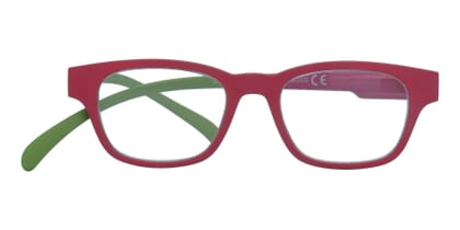 klammeraffe-lesebrille-03-red-berry-green-frontal No. 03 Red Berry Green