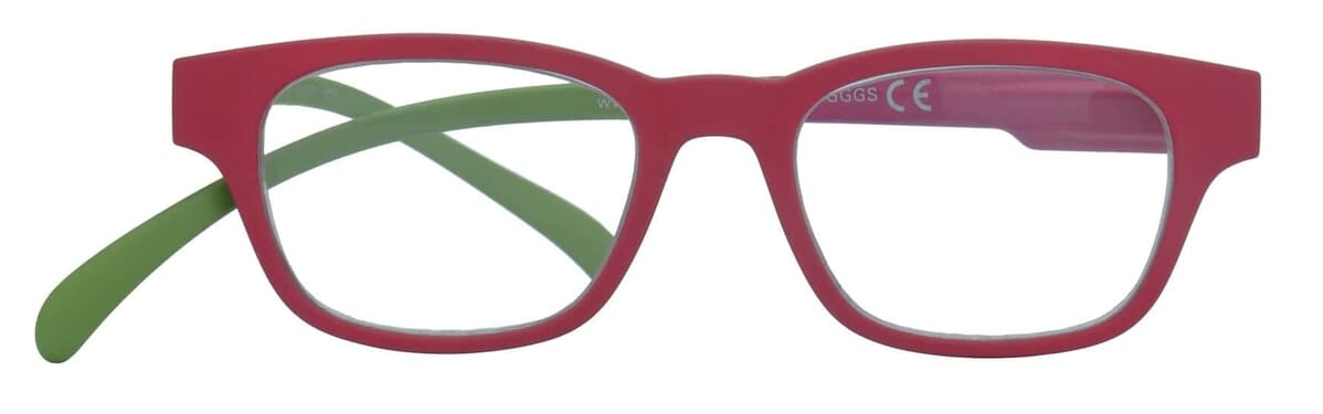 klammeraffe-lesebrille-03-red-berry-green-frontal No. 03 Red Berry Green