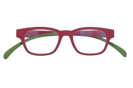 Reading glasses Klammeraffe 03 red-berry-green closed
