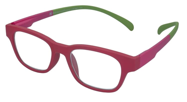 klammeraffe-lesebrille-03-red-berry-green-seitlich Lesebrille Klammeraffe 03 red-berry-green seitlich