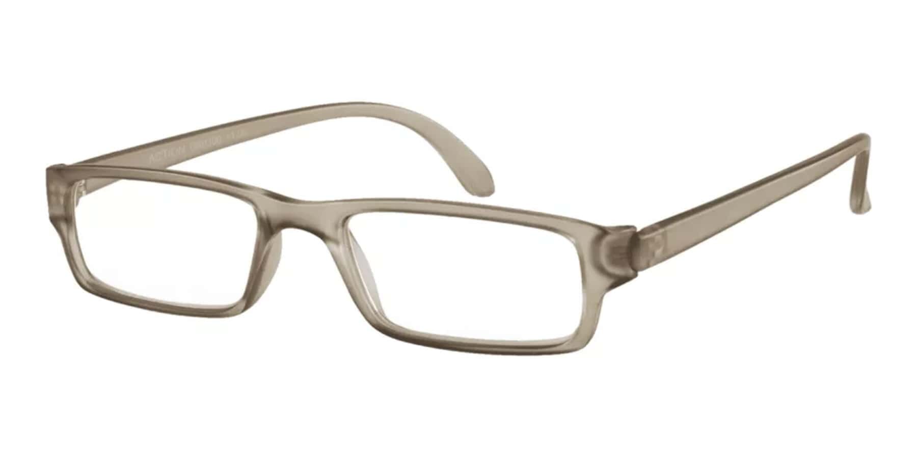 Lesebrille I Need You Lesebrille Action grau matt seitlich Produktbild