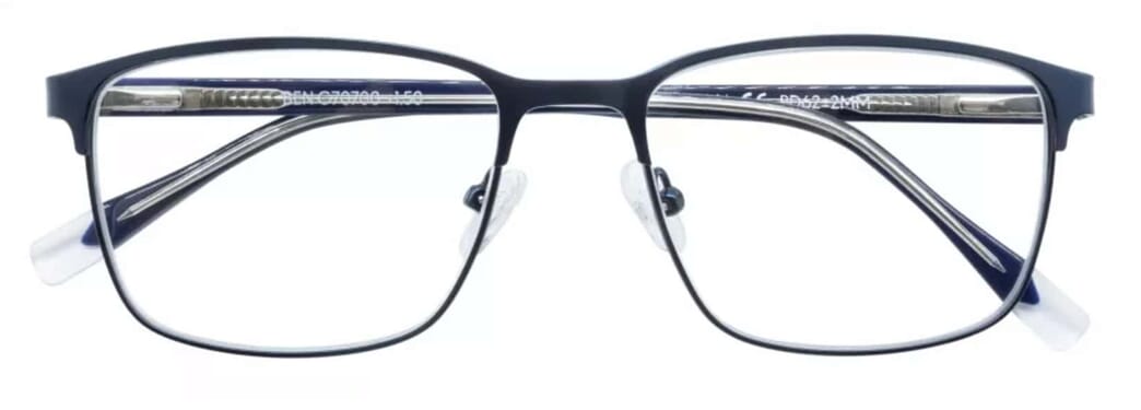 I Need You Lesebrille Ben blau frontal Ben Blue