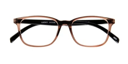 I Need You Lesebrille Lucky braun frontal Lucky Brown