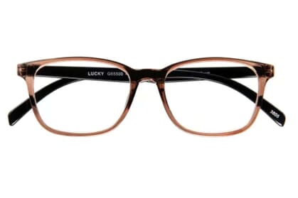 I Need You Lesebrille Lucky braun frontal Lucky Brown