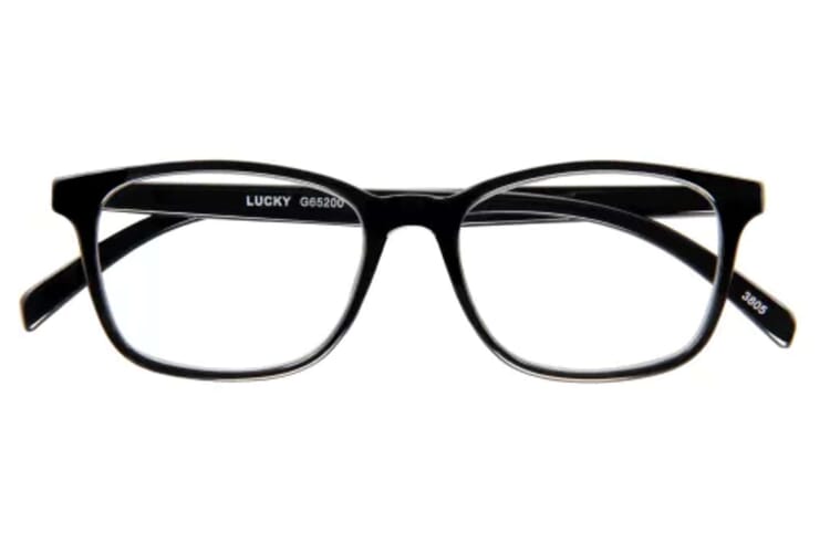 I Need You Lesebrille Lucky schwarz frontal Lesebrille I Need You Lucky schwarz frontal