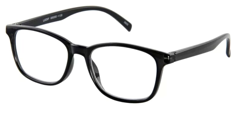 I Need You Lesebrille Lucky schwarz seitlich Lesebrille I Need You Lucky schwarz seitlich