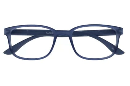 I Need You Lesebrille Rainbow blau frontal Rainbow Blau