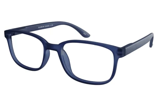 Lesebrille I Need You Rainbow blau seitlich