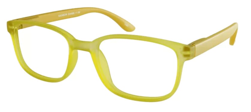 I Need You Lesebrille Rainbow gelb seitlich Rainbow Gelb