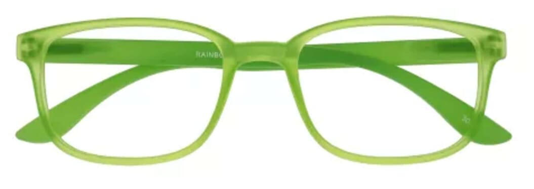 I Need You Lesebrille Rainbow gruen frontal Rainbow green