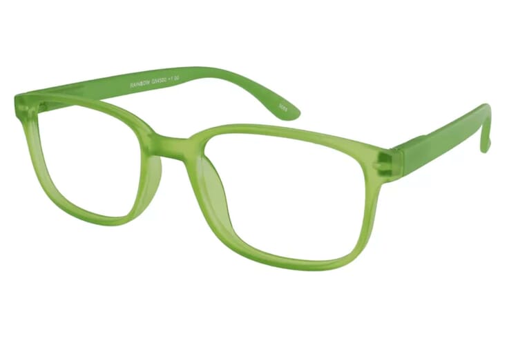 I Need You Lesebrille Rainbow gruen seitlich Rainbow Grün
