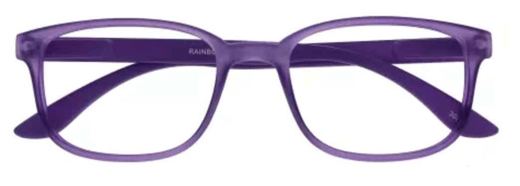 I Need You Lesebrille Rainbow lila frontal Rainbow Lila