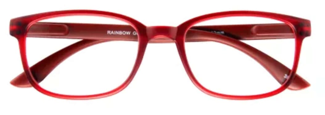I Need You Lesebrille Rainbow rot frontal I Need You Lesebrille Rainbow rot frontal