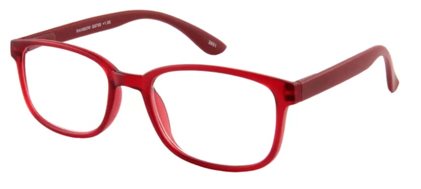 I Need You Lesebrille Rainbow rot seitlich Rainbow Rot