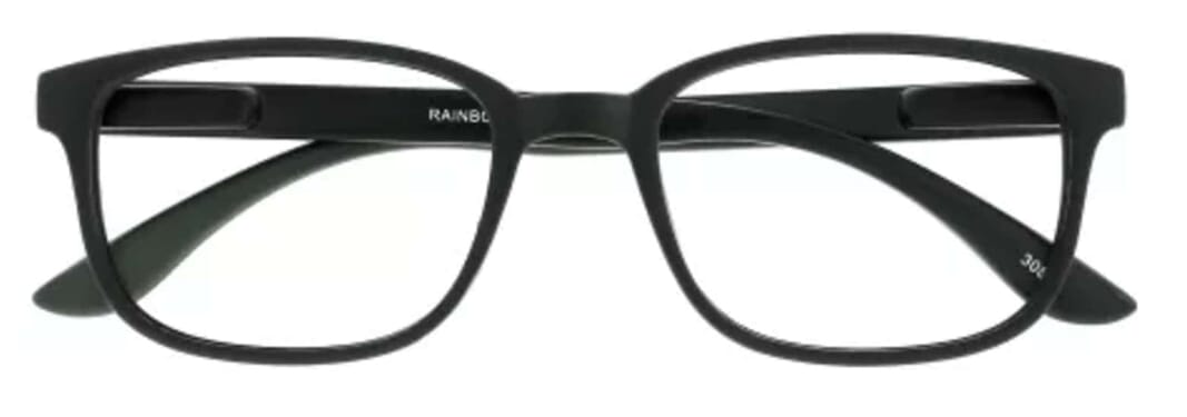 I Need You Lesebrille Rainbow schwarz frontal Rainbow Schwarz