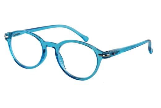 Lesebrille I Need You Tropic blau seitlich