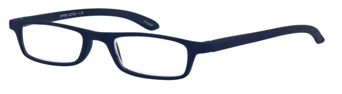 I Need You Lesebrille Zipper blau seitlich Lesebrille I Need You Zipper blau seitlich