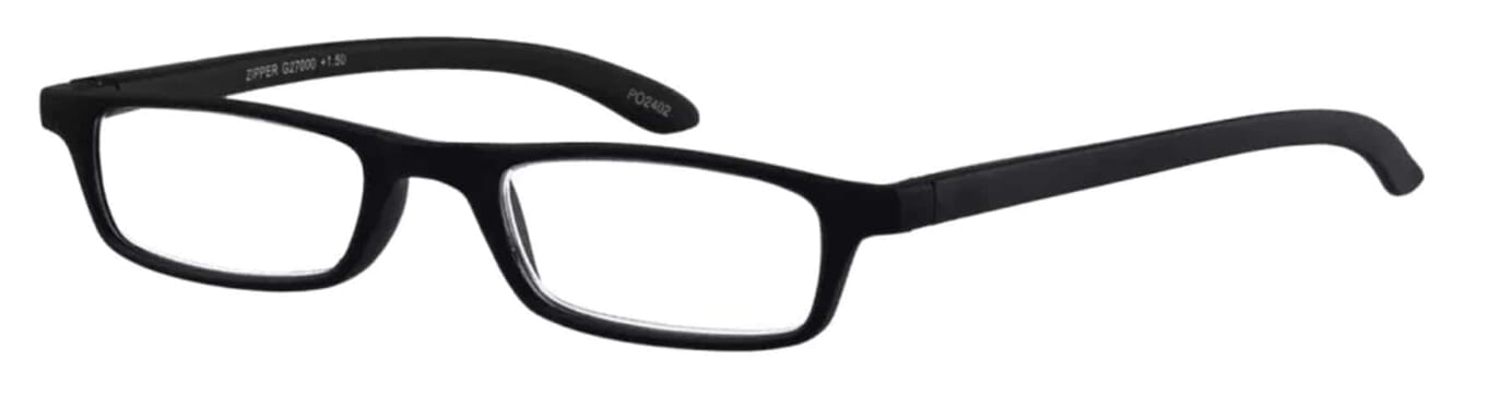 I Need You Lesebrille Zipper schwarz seitlich Lesebrille I Need You Zipper schwarz seitlich