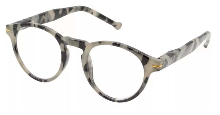 I Need You Lesebrille frankie grau havanna seitlich Frankie Grau Tortoise