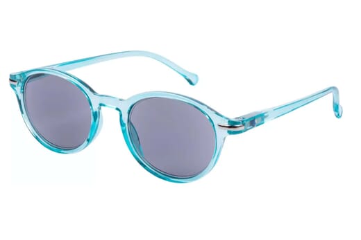 Sonnenlesebrille I Need You Tropic tuerkis seitlich