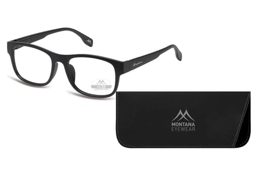 Lesebrille Montana MRC1 schwarz mit Etui