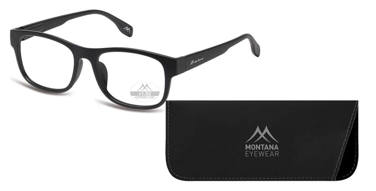 Lesebrille Montana MRC1 schwarz mit Etui Lesebrille Montana MRC1 schwarz mit Etui
