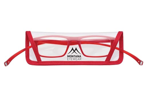 Lesebrille Montana MR59 rot mit Etui