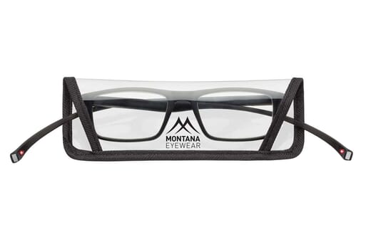 Lesebrille Montana MR59 schwarz mit Etui